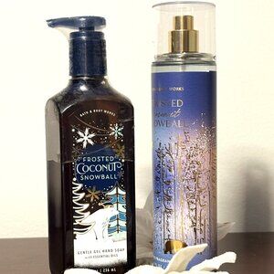 CLEARANCE -NEW! Lot 2 Pc- B & BW Frosted Coconut Snowball